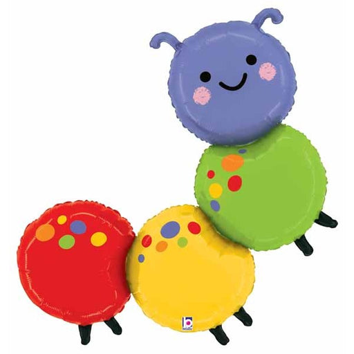 39-Inch Caterpillar Shaped Foil Balloon