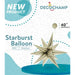 DecoChamp 40-Inch White Gold Starburst Foil Balloon