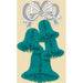 20-Inch Teal Bell Cluster Decoration
