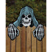 Reaper Faces Halloween Fence Decoration