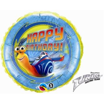 Turbo Birthday 18-Inch Foil Balloon