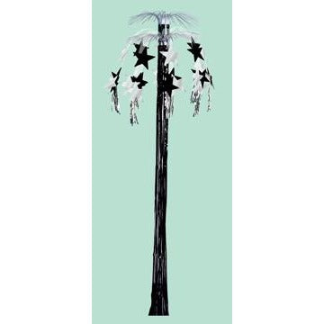 8 ft Black & Silver Cascade Fountain Decoration