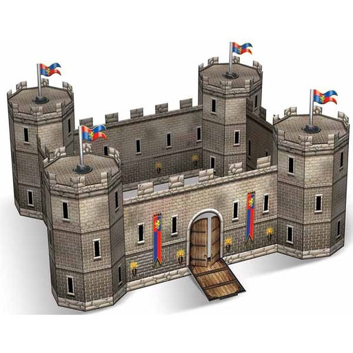 Centre de table château en 3D, 36,8 x 45,7 cm