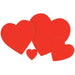 15-Inch Red Heart Cutout