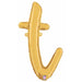 14-Inch Gold Script Letter T Balloon