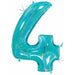 40-Inch Holographic Number 4 Megaloon Balloon
