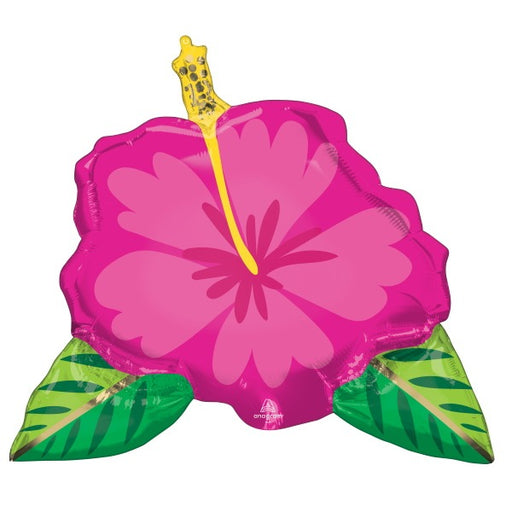 Tropical Hibiscus 27-Inch Shaped Foil Balloon