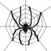 94-Inch Spider Web with Giant Spider Halloween Decoration