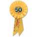 50 & Fabulous 50th Birthday Rosette