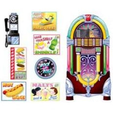 Soda Shop Signs & Jukebox Props