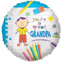 Great Grandpa 18-Inch Single-Sided Balloon