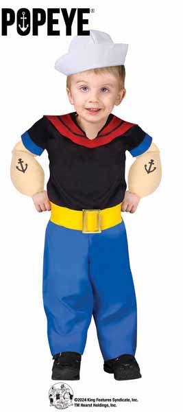 Popeye Toddler Costume, 24 Months to 2T