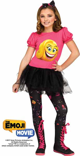 The Emoji Movie Smiler Child Costume, XL (14-16)