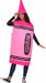 Crayola Pink Crayon Adult Costume with Hat, One Size