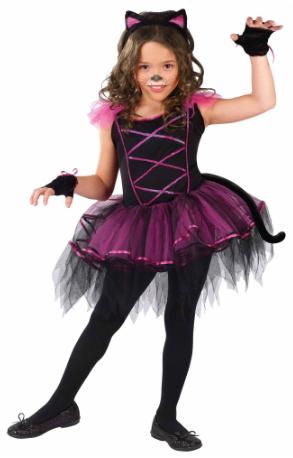 Costume de chat pour fille Catarina, petite taille 4-6 ans