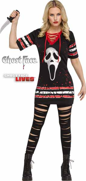 Ghost Face Adult Dress Costume, X-Large (14-16)