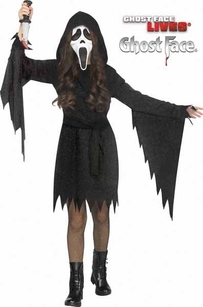 Glitter Ghost Face Child Costume, Medium 8/10
