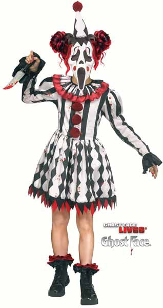Harlequin Ghost Face Child Costume, Medium 8/10