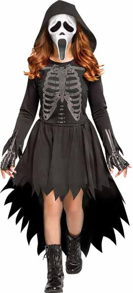 Skele-Stone Ghost Face Child Costume, Medium (8/10)