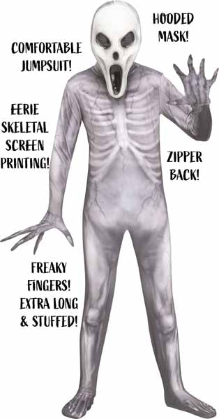 ALIEN INVADER CHILD COSTUME GREY LARGE