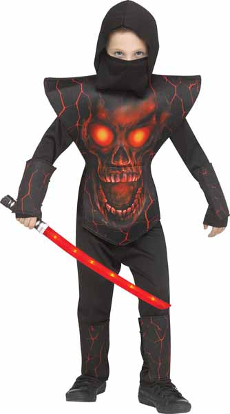 Red Demon Ninja Child Costume, Small
