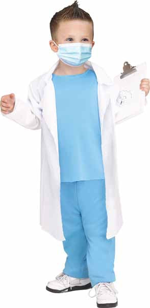 Toddler Doctor Costume with Lab Coat, Size 3T/4T