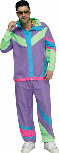 Hip 80s Tracksuit Plus Size Costume