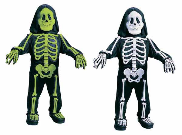 Child Skelebones White Skeleton Costume, Large (4T-6T)