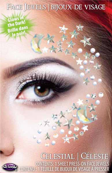 Celestial Glow in the Dark Face Jewels
