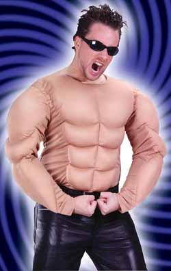 Adult Padded Muscle Costume Shirt