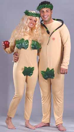 Adam and Eve Adult Couples Costume Set, One Size