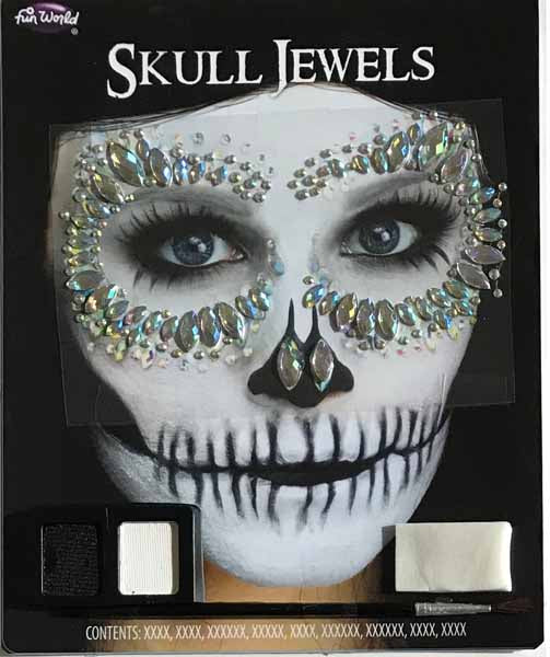Bijoux de visage squelette glamour