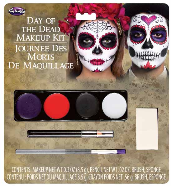 DAY OF THE DEAD MAKE UP KIT GHOST SKULL