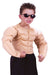 Children's Padded Muscle Costume Shirt, Small 4-6