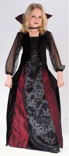 Costume de petite vampire gothique, taille S (4-6 ans)