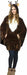 Reindeer Plush Christmas Costume Poncho, One Size