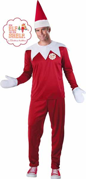 Mister Scout Elf Men's Christmas Costume, Large