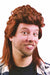 Brown Mullet Costume Wig