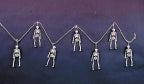 72-Inch Scary Skeleton Halloween Garland