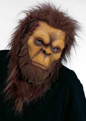 Bigfoot PVC Mask with Faux Fur