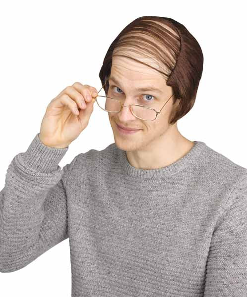Brown Comb Over Costume Wig