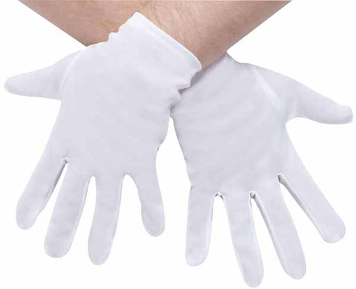 White Plus Size Costume Gloves