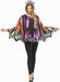 Adult Rainbow Butterfly Costume Poncho
