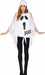 Adult Ghost Print Halloween Poncho