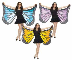 Adult Soft Butterfly Wings in Assorted Colours