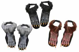 Silver/Grey Werewolf Shoe Covers