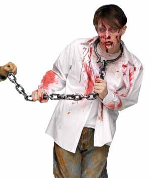 Zombie Leash with Chain Costume Accessory