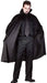 Black Polyester Costume Cape with Neck Tie, 45 Inches