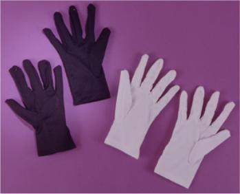 Black Nylon Costume Gloves