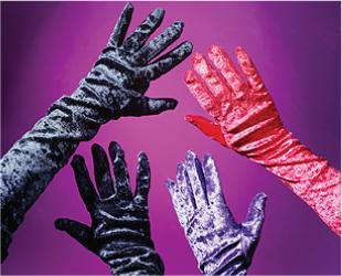 Black Velvet Gloves, 20.5 Inches Long